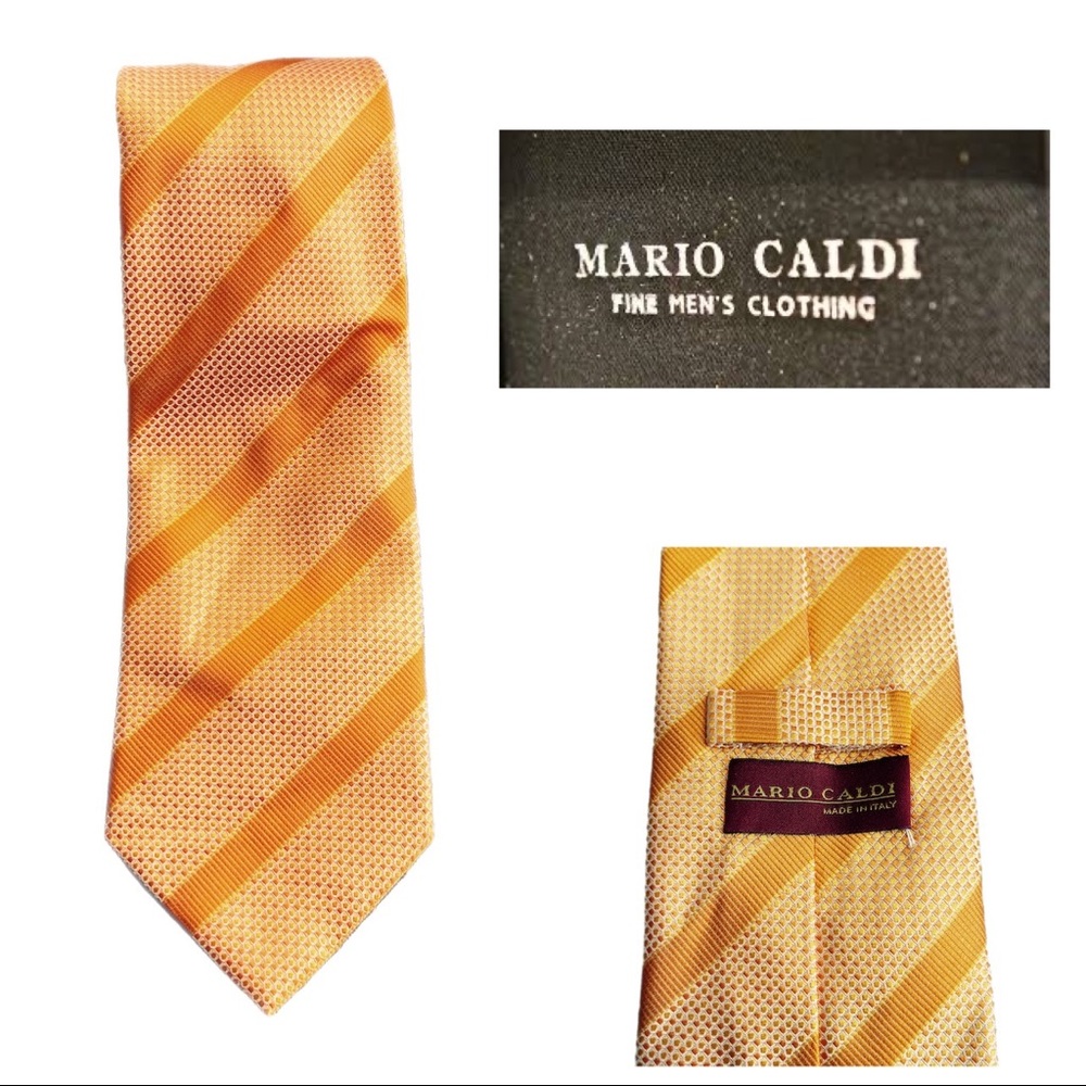 MARIO CALDI 100% silk pattern tie - Picture 10 of 10